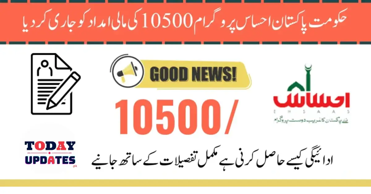 Ehsaas Program 10500 Assistance Start For 8171 Beneficiaries October 20, 2024