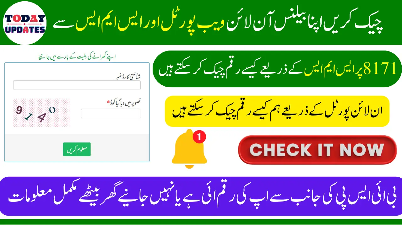 BISP 8171 Online Check Balance